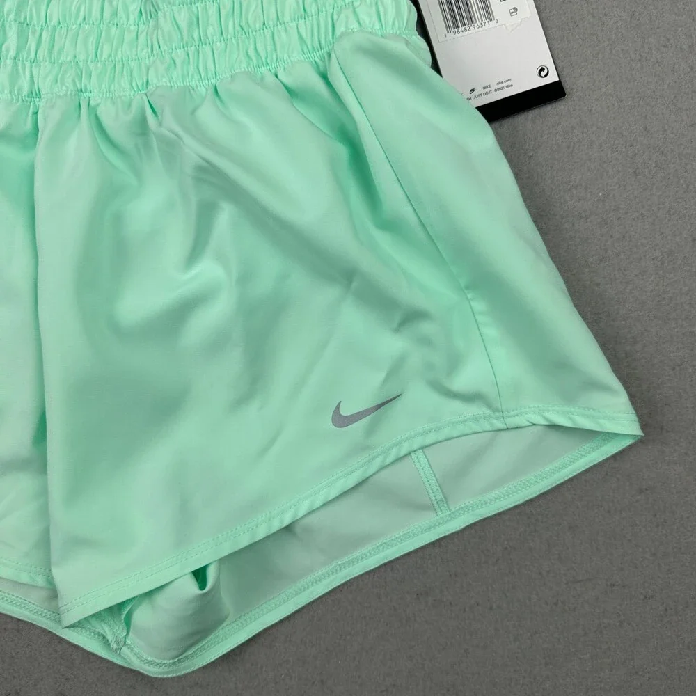 Nike Swift Running Shorts Women XS Green Dri-FIT Reflective Training Lining